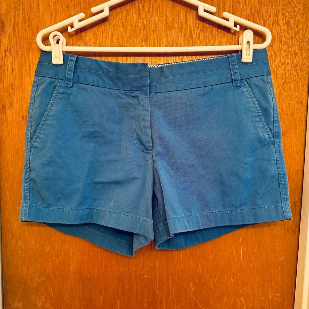 J Crew Blue Chino Shorts